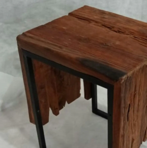 Indonesia's Best Quality Rustic Side <b>Table</b> Modern Classic <b>Wooden</b> Furniture Metal <b>Legs</b> for Living Room Outdoor <b>Dining</b> for Hotels - Product Image 2