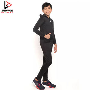 OEM Men's Casual Winter Kids Tracksuit with Thick <b>Hoodie</b> and Sweatpants 100% Cotton Warm Sportswear Tracksuits For Kids - Product Image 3