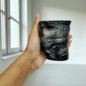 Eco-Friendly Polished Religious Feng Shui Natural High Quality Water Buffalo Horn <b>Cup</b> - Product Image 1