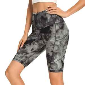 Oferta de verano 2024, pantalones cortos Cargo de Fitness informales para mujer, tela de algodón peinado de rizo 100%, estilos de cintura media alta, patrón transpirable - Product Image 6