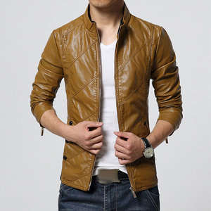 Veste en cuir pour homme de haute qualité, fermeture éclair, manches longues, style le plus récent, vêtement d'extérieur en cuir pour homme - Product Image 4