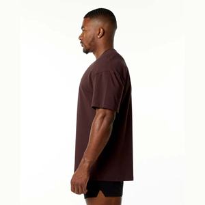 T-shirt unisexe en coton-polyester sérigraphié de haute qualité T-shirt tissé vierge de couleur unie pour hommes Utilisation unisexe - Product Image 2
