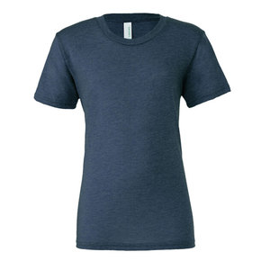 เสื้อยืดคอกลมสีเฮเทอร์แบบเรียบๆสำหรับผู้หญิงเสื้อยืดคอกลมแบบแห้ง & เย็นสำหรับการแสดงของผู้หญิง - Product Image 1