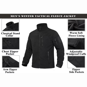 Fashion Design Outdoor <b>Camping</b> Softshell Jacket Men Waterproof Windproof Breathable Multi-Pocket Full Zip Print Winter Jackets - Product Image 6