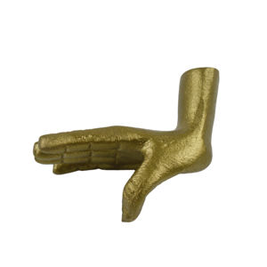 Crochet mural décoratif en métal pour suspendre vêtements, manteaux, chapeaux et clés – Design artisanal - Product Image 5