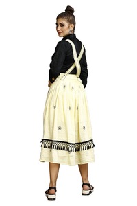 เสื้อเชิ้ตลำลองผู้หญิงพร้อมกระโปรง,เสื้อผ้าแฟนซีสำหรับผู้หญิงสวมใส่ประจำวันเนื้อผ้าฝ้าย - Product Image 2