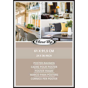 Marco de Aluminio Negro Mate para Pósteres y Fotos, 61 x 91.5 cm, Decoración de Pared para el Hogar, para Tamaños A2, A4, 30x40, 16x20, Hecho de Aleación - Product Image 6