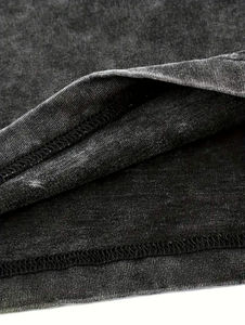 Camiseta lisa de calidad superior al por mayor 250Gsm algodón de gran tamaño Boxy DTG camiseta en caja personalizada camiseta recortada para hombre - Product Image 3