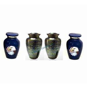 <b>Top</b> Selling Simple <b>Silver</b> Color Metal Aluminum Handmade Shiny Attractive Designer Ash Storage Pots From Manufacturer and Supply - Product Image 4