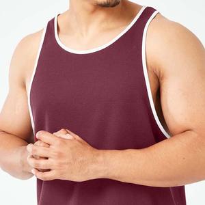 Vêtements pour hommes grande taille 100% coton polyester sans manches à séchage rapide débardeurs de musculation gym fitness et musculation - Product Image 3