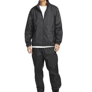 Costume de jogging personnalisé de haute qualité pour hommes coupe-vent en nylon surdimensionné avec fermeture à glissière survêtements en polaire délavé à l'acide - Product Image 6
