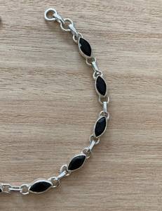 925สเตอร์ลิงเงินรูปไข่ตัดเครื่องประดับจี้โอนิกซ์สีดำผลการเปลี่ยนแปลงหยกสีเขียวธรรมชาติที่สมบูรณ์แบบของขวัญวันครบรอบแต่งงานของเธอ - Product Image 4