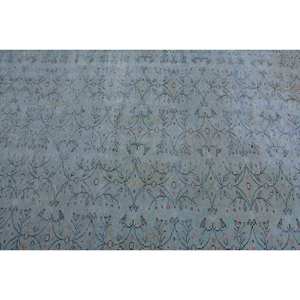 Tapis Vintage Turc Bohème Bleu 4.9X8 pieds Laine Grande Surface Patchwork Abstrait Latex pour Adolescents Rectangle Couloir Chambre Tapis - Product Image 5