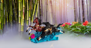 Feng Shui estatua de dos caballos corriendo para decoración del hogar regalo para cumpleaños, inauguración de la casa, regalos de ceremonia de premios - Product Image 5