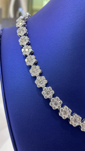 <b>Iced</b> <b>Out</b> VVS Moissanite Diamond Sparkling High Shine Drip Style 925 Sterling Silver Wedding Wear <b>Chain</b> - Product Image 5