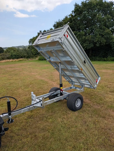 Remorque basculante hydraulique pour tracteur compact de 1,5 tonne, équipement agricole durable et efficace, remorque à benne basculante pour petite exploitation agricole - Product Image 3