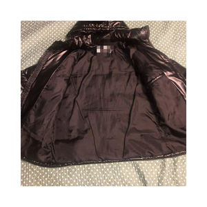 Haute qualité léger confortable hiver hommes bulle veste avant à capuche conception laine/polyester matériel fermeture à glissière OEM - Product Image 2