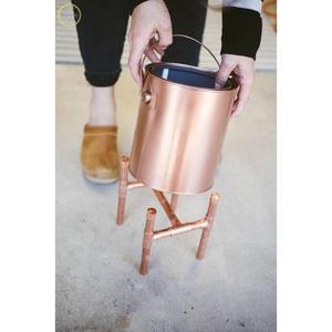 Seau à glace en cuivre fait à la main avec double paroi pour l'isolation à la maison d'une seule pièce à un coût très élevé - Product Image 1