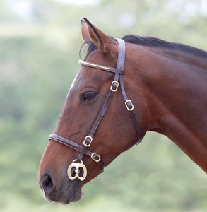 Inhand Clincher Brida de caballo de cuero genuino Multicolor Drop Noseband con brida caliente Estilo occidental Tamaño completo para cuerda de caballo - Product Image 3