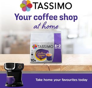 Cápsulas de Chocolate Caliente con Caramelo Cadbury Tassimo x10 (Paquete de 5, Total 50 Bebidas) - Product Image 2