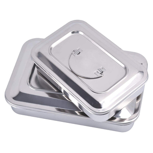 Utensilios Caja de esterilización de Instrumentos dentales de acero inoxidable con cubierta Instrumentos quirúrgicos Holloware Caja Holloware aprobada - Product Image 1