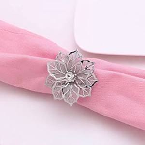 Anillos de Servilleta de Lujo Redondos de Metal de Primera Calidad Chapados en Oro de Alta Calidad, Diseño Inspirado en el Arte Rústico Vintage - Product Image 6