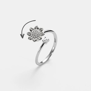 Nueva gran oferta, exquisita <span class=keywords><strong>serie</strong></span> versátil, anillo de circón de girasol, joyería de fiesta con piedra de diamante para regalo de vacaciones, envío de amigos - Product Image 3