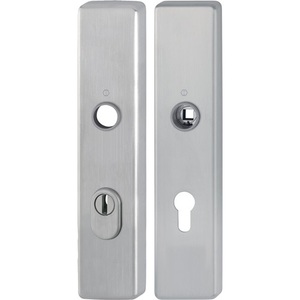 HOPPE Long Escutcheon Pair F69 PZ 72 mm Finition mate pour tringles de douche - E2222ZA/2210 - Product Image 1