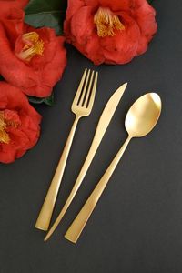 Couverts en cuivre poli pur avec le plus grand design et le plus grand ensemble de 4 matériaux pour les restaurants plats et les hôtels utilisent des séries au meilleur coût - Product Image 6
