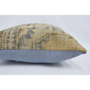 Lujo 28x28 pulgadas Beige lana Kantha Patchwork almohada rústico Vintage esponjoso tejido tiro para sofá o cama portátil y elegante - Product Image 5