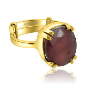 Anillo con Engaste de Prong de Panchdhatu, con Rubí Natural y Astrológico Certificado (Manik) de 3.25-12.25 Ratti, para Regalo - Product Image 2
