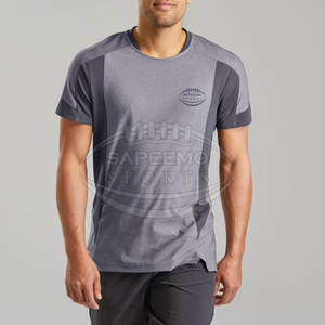 เสื้อยืดผู้ชายสำหรับวิ่งพร้อมผ้าระบายอากาศน้ำหนักเบาสำหรับออกกำลังกายในยิมและใช้กลางแจ้งเสื้อวิ่งแห้งเร็วสำหรับผู้ชาย - Product Image 3