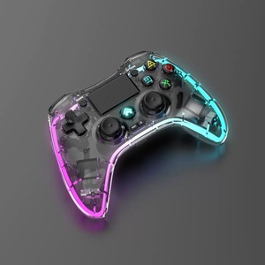 P05 Wireless RGB Gamepad With LED Lights For P4/P5 Six Axis Dual Vibration Gamepad Supports PC PS Android IOS Multi-Platform - Product Image 3