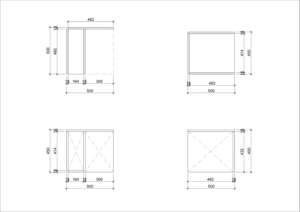 Mesita de Noche Abierta Minimalista de Alta Calidad de Fábrica Vietnamita (Marca Dolcevita) - Product Image 6