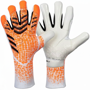 Gants de gardien de but de football professionnels de haute qualité, respirants, en cuir PU avec protection en latex silicone. - Product Image 3