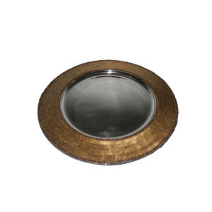 Placa de cargador de lujo hecha a mano para hoteles, catering, mesa de cena esmaltada de Color, accesorios para servir, servidor de calidad estándar - Product Image 1