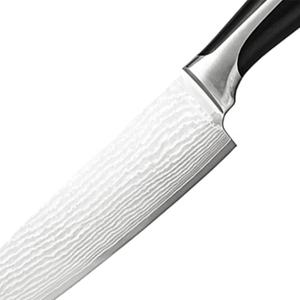 Venta al por mayor pedidos a granel personalizados OEM ODM servicio profesional Damasco cuchillo de Chef de cocina con mango hoja afilada fija uso de cocina - Product Image 3