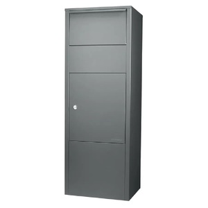 ตู้จดหมายแบบตั้งพื้นกันน้ำทันสมัย ทำจากเหล็กชุบสังกะสี  สามารถปรับแต่งโลโก้ ขนาด และกุญแจได้ ใช้สำหรับจดหมายภายนอกอาคาร - Product Image 4