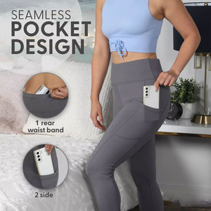 Custom women active <b>leggings</b> OEM breathable fabric with logo printing perfect for fitness branding and bulk promotions - Product Image 5