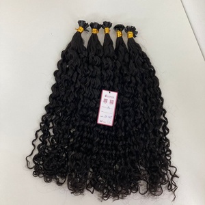 Cheveux Remy de Kératine Vierge de 22 Pouces Prêt à Expédier en Gros Cheveux Bouclés de Couleur Naturelle Toutes les Couleurs Origine du Vietnam Machine Double Trame - Product Image 5