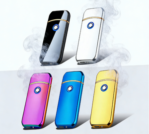 New <b>Windproof</b> USB Double-sided Charging <b>Lighter</b> with Metal Body for Daily and Outdoor Use - Product Image 6