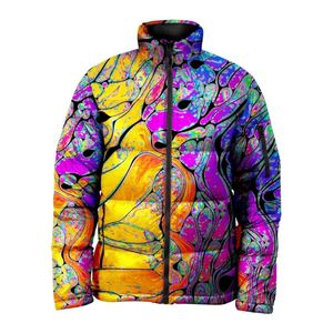 Invierno personalizado Patchwork camuflaje frente impermeable Vintage Puffer Down chaqueta acolchada de algodón acolchado - Product Image 5