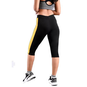 Best Price Women <b>Capri</b> Latest Fashion Breathable Workout OEM Service Elastic Waist Yoga <b>Leggings</b> - Product Image 2