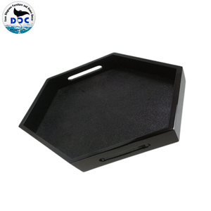 Plateaux de service de stockage en faux hexagone Shagreen de haute qualité 100% faits à la main pour la décoration de la maison - Product Image 3