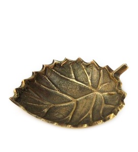 Cuenco de latón con forma de hoja para fruta seca, soporte de calidad, precio al por mayor - Product Image 1