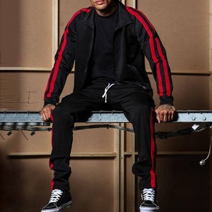 Long Sleeve <b>Tracksuit</b> Solid Color Sports Training <b>Tracksuit</b> <b>for</b> Men - Product Image 2