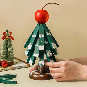 Sous-verre en bois naturel 99 Gold Data, dessous-de-plat en bois massif peint, protection de table pour tasse chaude, pot, fabriqué au Vietnam, Ms Violet - Product Image 5