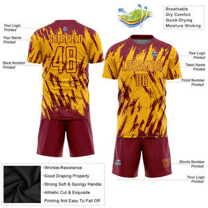 Uniformes de football personnalisés maillot de football pour hommes ensembles de vêtements de sport prêts-à-porter fournisseur de l'école de formation de club d'équipe - Product Image 5