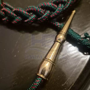 Cordon d'épaule en nylon personnalisable, motif tressé, boucle auto-agrippante en polyester durable, service OEM pour usage cérémoniel/formel - Product Image 3