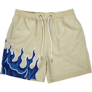 Manufacturer Custom Men's Gym Basketball Shorts Screen Heat-Transfer Print Double <b>Layer</b> Polyester - Product Image 1
